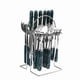 thumbnail image 1 of XmhyTop Juego de Cubiertos de Plata Verde Oscuro A 24 Piezas Flatware Set de Acero Inoxidable, Ideal para Familias y Eventos, 1 of 5