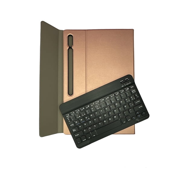 Funda Con Teclado Con Ñ Para Samsung Galaxy Tab S8 Ultra Rosa
