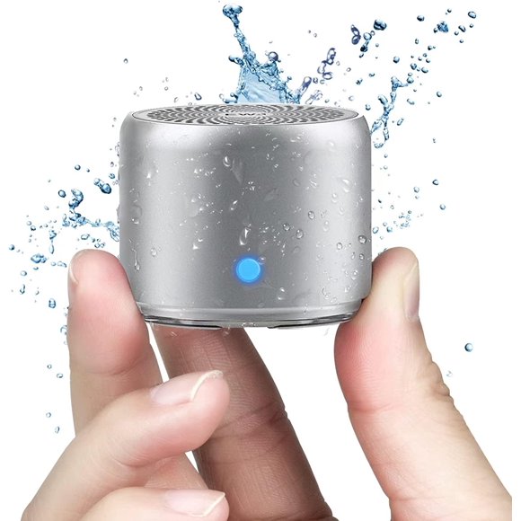 Altavoz Bluetooth EWA A106 Pro portátil con funda de viaje plateada