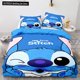 thumbnail image 1 of Anime Stitch Comfortable Bed Set Quilt Cover Pillow Case Angel Children's Bed Adult Bed Cute Decoration Girl Gift Bed Sheets, 1 of 5