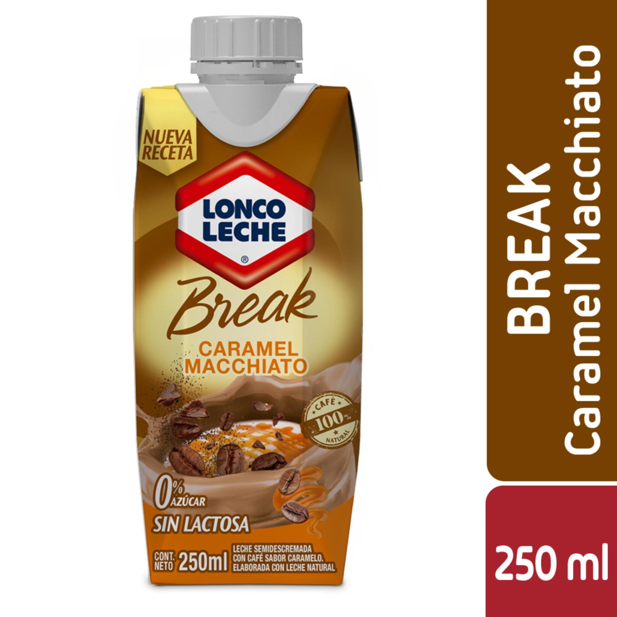 Leche Break Caramelo 250 ml Loncoleche