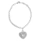 thumbnail image 4 of moda en forma de corazón conjunto barrena pulsera amor pulseras de diamantes de oro blanco, 4 of 5