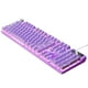 thumbnail image 4 of mecánico para juegos con cable Efectos de iluminación LED USB Cómodos controles multimedia Respuesta rápida 104 teclas para PC Computadora de Violeta, 4 of 5