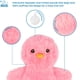 thumbnail image 2 of Juguete para perros Best Pet Supplies, con forma de pollo arrugado, de felpa, rosa, 2 of 4
