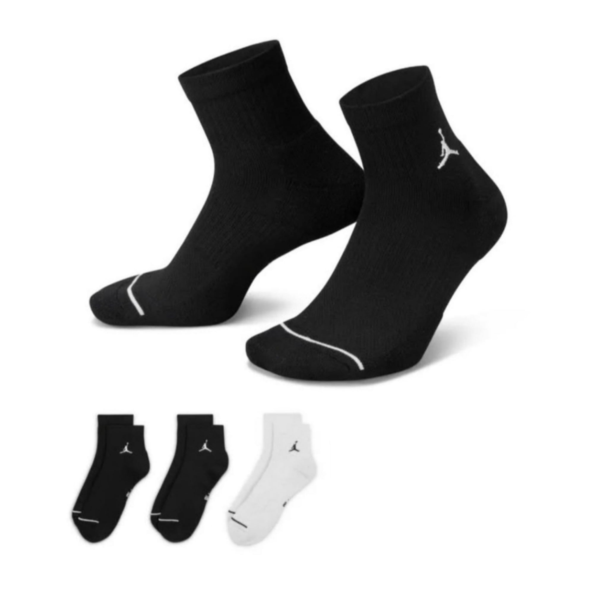 Calcetines X3 Jordan Everyday Dri-Fit Color Negro Y Blanco