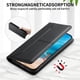 thumbnail image 5 of Funda tipo cartera con bloqueo RFID para Samsung Galaxy S22 Plus cubierta magnética de cuero con tapa y soporte Negro, 5 of 6