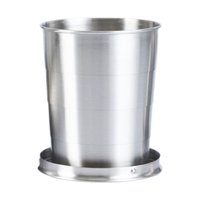 Magideal - Vaso De Metal, Vaso Plegable, Vaso Telescópico, Vaso Plegable Reutilizable Sólido, Vaso De Acero Inoxidable Para Agua, Senderismo, Actividades Al Aire 250 Ml 78 Cm X 88 Cm