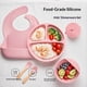 thumbnail image 2 of Conjunto de alimentación de bebé de silicona - bebé llevó los suministros de destete - cucharas para bebés, tazón de succión - plato - utensilios para bebés - Conjunto de alimentación de sil, 2 of 3