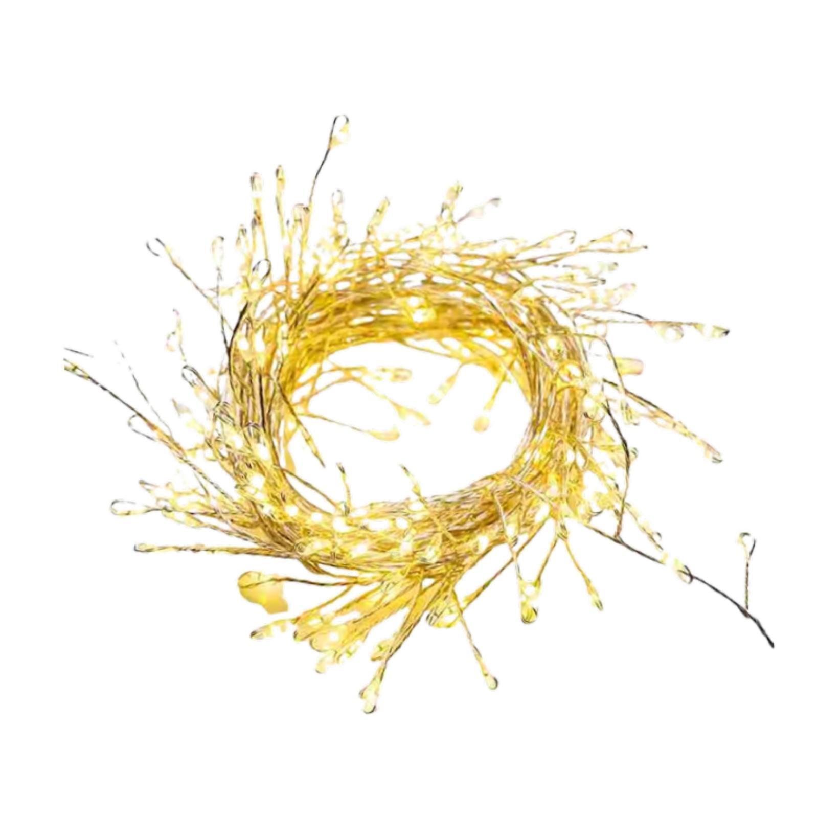 Magideal - Luces De Hadas Navideñas Con Luces Parpadeantes Para De Navidad Con Temporizador, Suministros Decorativos Para Fiestas, Festivales, Dormitorios, Luz Cálida