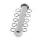 thumbnail image 4 of chapado en platino 925 plata esterlina 2-5 filamentos de cierre deslizante que encuentra 5 hilos, 4 of 5