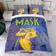 thumbnail image 4 of Aventuras de la Máscara Conjunto de sábanas temático, trío de piezas, cómodo y amigable con la piel, diseño único, regalo de decoración para el hogar para familiares, amigos y fans,173cm *218cm, 4 of 6