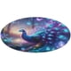 thumbnail image 1 of Pavo Real Alfombra Redonda de Felpa Coral, Antideslizante, No Desprende Pelusas, Lavable y Duradera para Salón, Dormitorio y Habitación de Niños 60cm, 1 of 6