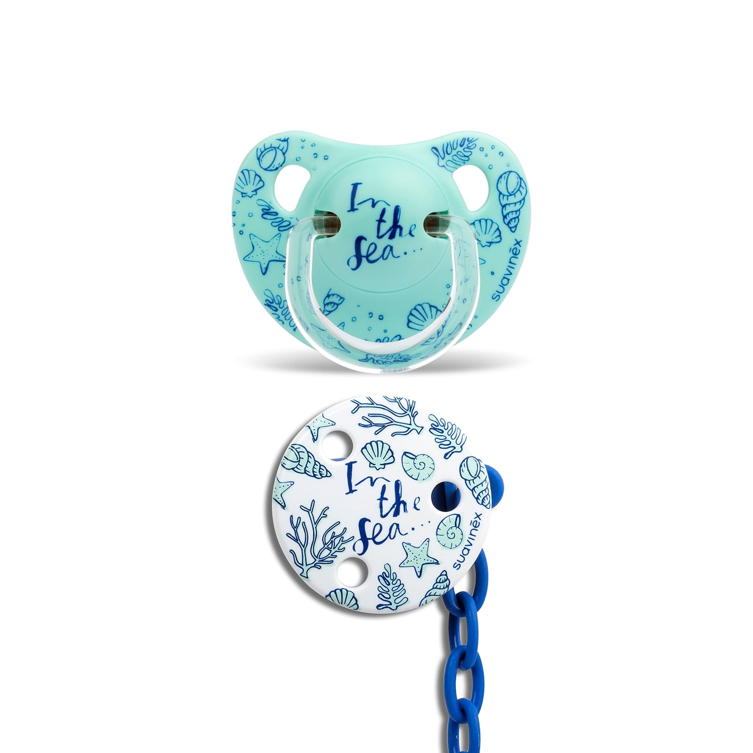 Suavinex - Pack Chupete Anatómico De Silicona + Broche Blanco Mar 6/18 Meses