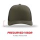 thumbnail image 2 of Gorra de béisbol Richardson 112 Trucker Snapback Split Loden/Negra, 2 of 7