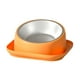 thumbnail image 2 of Cuenco Elevado De Acero Inoxidable Para Mascotas, Platos Para Beber Para Cachorros, Gatos, Perros Pequeños, Color Naranja, 2 of 5