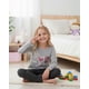 thumbnail image 3 of Pijama Niña Estampado Peace Love Dance gris 4, 3 of 7