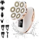 thumbnail image 1 of Afeitadora eléctrica para mujer, depilación facial 7D, recortadora de bikini 5 en 1 (húmeda/seca), afeitadora eléctrica para mujer, afeitadora facial recargable para brazos, piernas, axilas y zona púb, 1 of 7