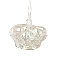 Magideal - Decoración Colgante Para De Navidad, Adorno Navideño, Colgante Acrílico Para Oficina De Invierno, Envoltura De Regalos Para Inauguración De La C Corona 7X75Cm