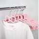 thumbnail image 5 of Perchas de plástico antideslizantes con lazo rosa y corazón para niña, para dormitorio de estudiantes, para colgar ropa, color negro, 5 of 6