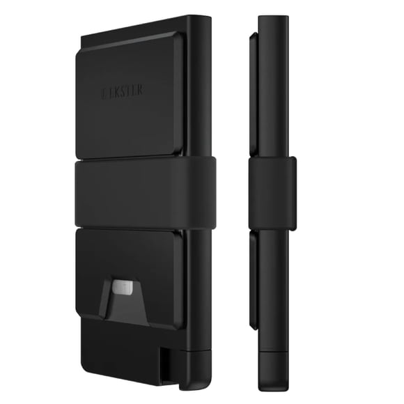 Cartera Ekster Cardholder Pro totalmente metálica RFID negra
