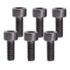 thumbnail image 1 of 6 piezas de la guitarra eléctrica de bloqueo tuerca de la cadena abrazadera tornillos hexagonales m4 negro, 1 of 3