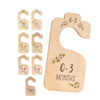 Magideal - 8 Uds. Organizador Divisor De Armario De Madera Adorable, Etiqueta Divisoria De Armario Infantil, Divisores De Armario Para Recién Nacidos, Divisores