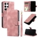 thumbnail image 5 of Funda Cartera para Samsung Galaxy S22 Ultra Tapa con Ranuras, Soporte y Correa Rosa, 5 of 5