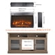 thumbnail image 2 of 26 inch electric fireplace insert, ultra thin heater with log set & realistic flame, remote control with timer, overheating protection, 2 of 3