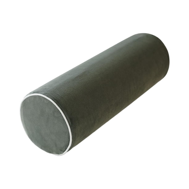 Almohada Cervical Almohada de Relajación para Dormir Almohada Ergonómica Cilíndrica Almohada Multifuncional con Funda Lavable Apta para Uso en Casa Of Gris