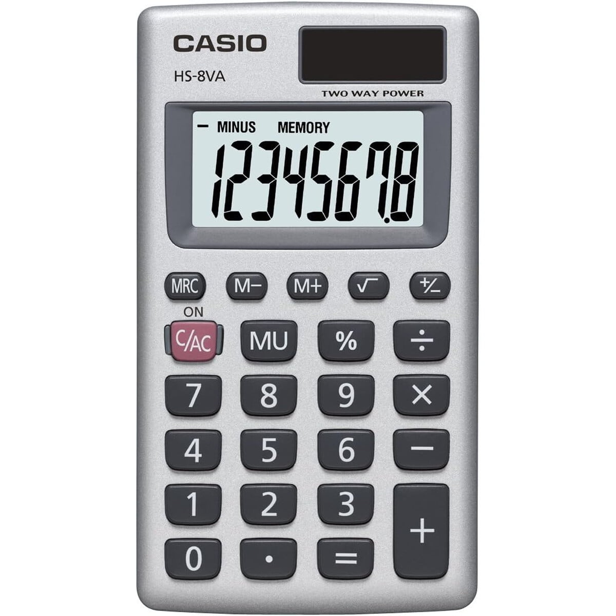 Calculadora Casio Hs8va Mini 8 Dígitos Solar Batería
