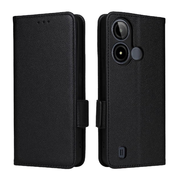 Funda Cartera para BLU C9 Tapa Flip con Ranuras y Soporte Negro