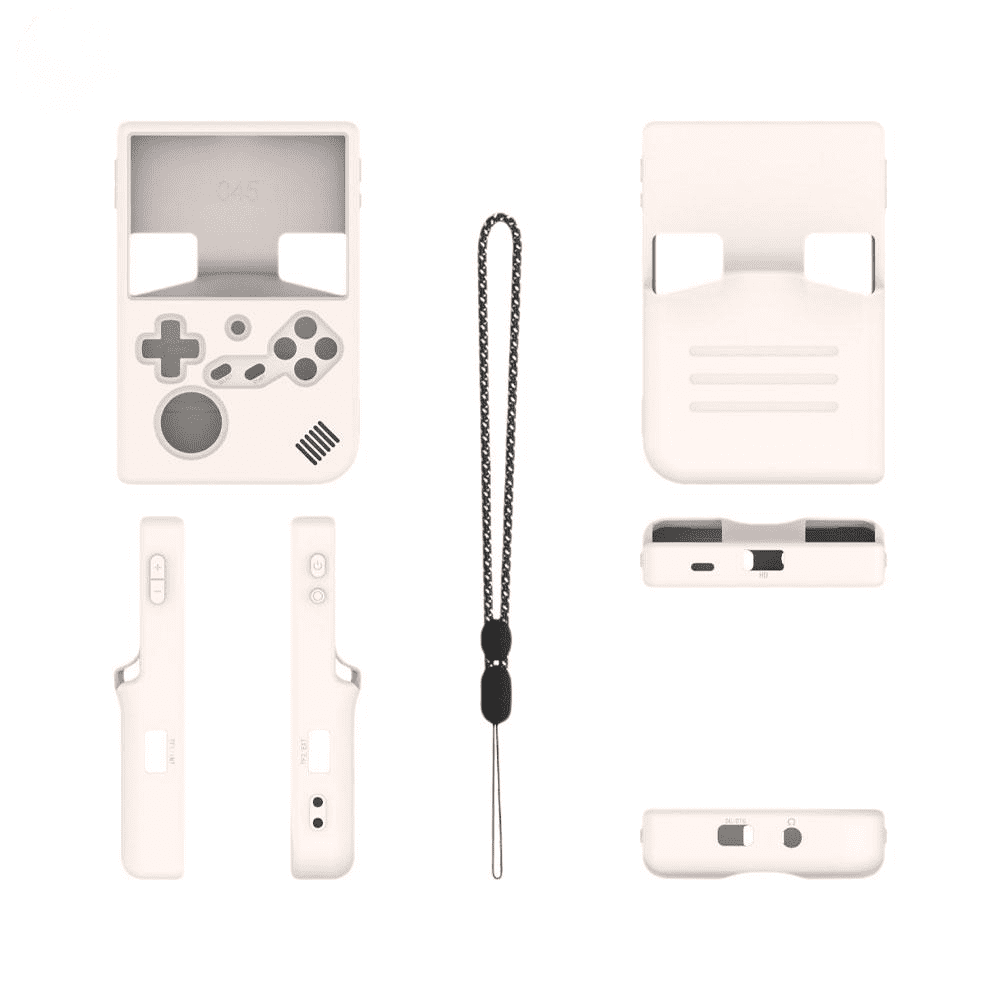 Genérico - Funda Protectora De Silicona Suave A Prueba De Golpes Para La Consola De Juegos Anbernic Rg40xxv - Cubierta Ligera Y Duradera Accesorios-blanco