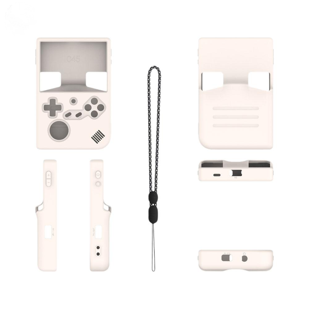 Genérico - Funda Protectora De Silicona Suave A Prueba De Golpes Para La Consola De Juegos Anbernic Rg40Xxv - Cubierta Ligera Y Duradera Accesorios-Blanco