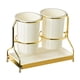 thumbnail image 5 of Soporte para utensilios de cocina para encimera, 2 tazas con marco de hierro, olla para utensilios de cocina, práctica olla para utensilios para encim Blanco, 5 of 5