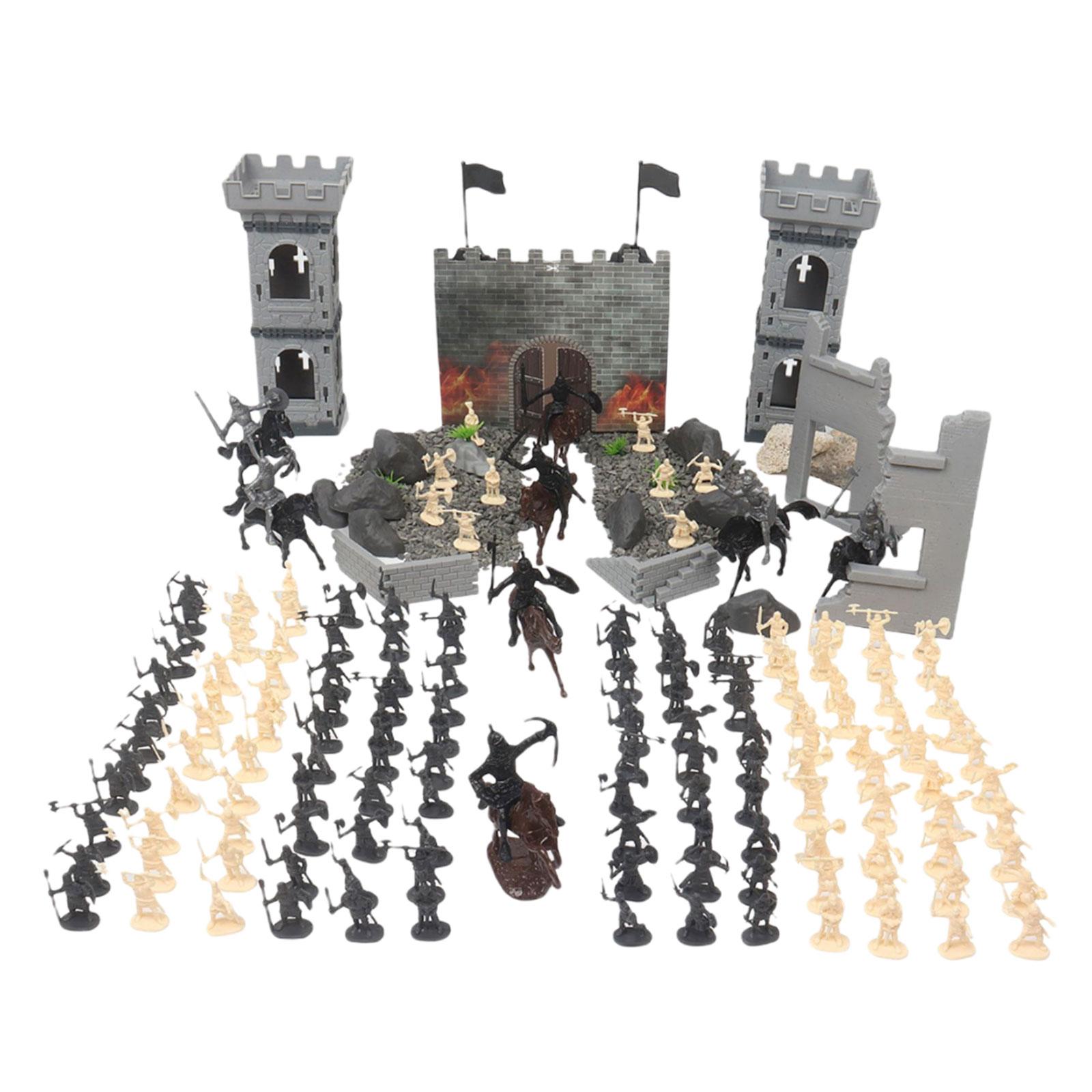 Bothyi - Juego De Modelos De Soldado De Simulación, Juguetes De Desarrollo De Castillo Para Niños, Regalo