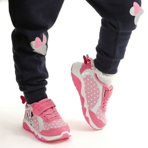 Disney - Zapatillas Deportivas Minnie Mouse Con Luces Led - Niñas 2-8 Años