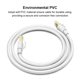 thumbnail image 5 of Cable Ethernet Yauhody CAT 8 de 10 pies, 40 Gbps, 2000 MHz, SFTP, blanco, 5 of 7