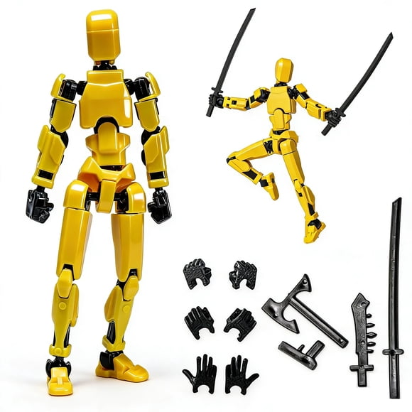 Set De Figuras De Acción Titan 13 Robot Articulado Amarillo