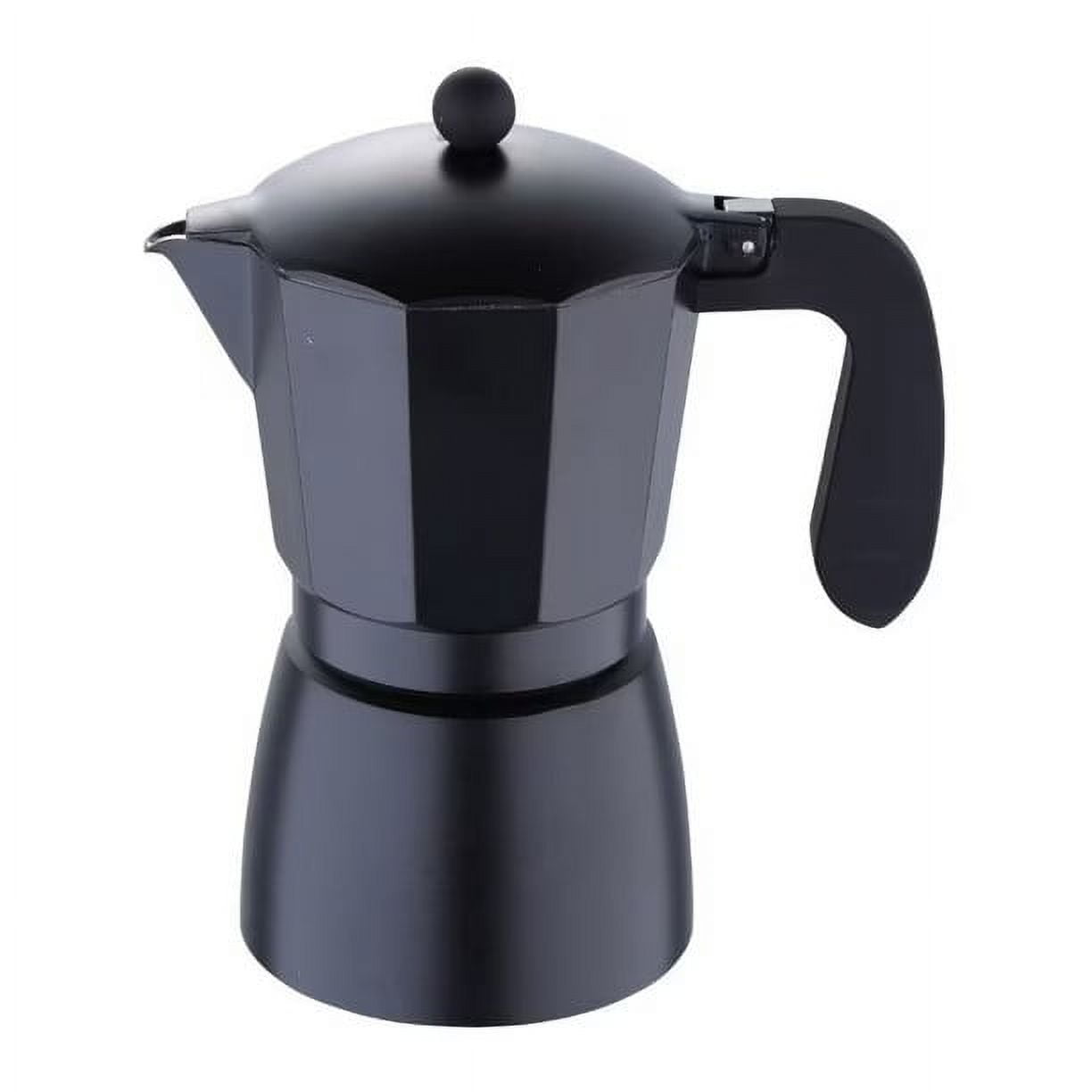 Cafetera Italiana 9 Tazas Negro Mate Bergner