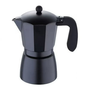 Cafetera Italiana 12 Tazas Negro Mate Bergner
