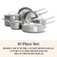 thumbnail image 5 of Juego de utensilios de cocina Calphalon de acero inoxidable cepillado de 3 capas, 10 unidades, 5 of 6