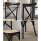 thumbnail image 4 of Pack 4 Silla Crossback Negra | Madera Ratán | Diseño Clásico, 4 of 6