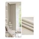 thumbnail image 3 of Cortinas Living Dormitorio 2 Paños Con Argolla Beige Clara, 3 of 4