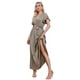 thumbnail image 1 of Maxi Vestido Largo Mujer Primavera Premium. Abertura, Cuello V 326, 1 of 3