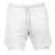 thumbnail image 1 of Pantalones Cortos Para Correr 2 En 1 Para Hombres Pantalones Cortos De Capa Base Incorporados Bolsillo Blanco L, 1 of 5