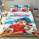thumbnail image 1 of Un cuento americano Conjunto de sábanas temático, trío de piezas, cómodo y amigable con la piel, diseño único, regalo de decoración para el hogar para familiares, amigos y fans,173cm *218cm, 1 of 6