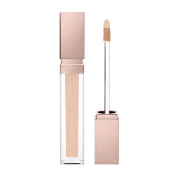 Patrick Ta MAJOR SKIN Corrector Suave Blur Iluminador, Líquido, Acabado Luminiscente, Hidratante, para Maquillaje Facial, Tono Dorado Medio a Bronceado (Neutro Melocotón Claro 2)