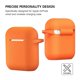 thumbnail image 5 of Funda ATUAT de silicona para AirPods con llavero – Naranja, 5 of 7