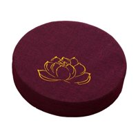 Magideal - Cojín De Meditación Redondo Con Cremallera Cojín De Asiento Cojín De Suelo Tradicional Lavable De 16 ""De Diámetro Para Dormitorio Oración Interior , Violeta 10Cm