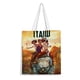 thumbnail image 1 of Iyanu Bolso de tela con estampado de lienzo para mujer, bolsa de compras reutilizable y estética, con cremallera interior, regalo para mujer,40*40cm., 1 of 6